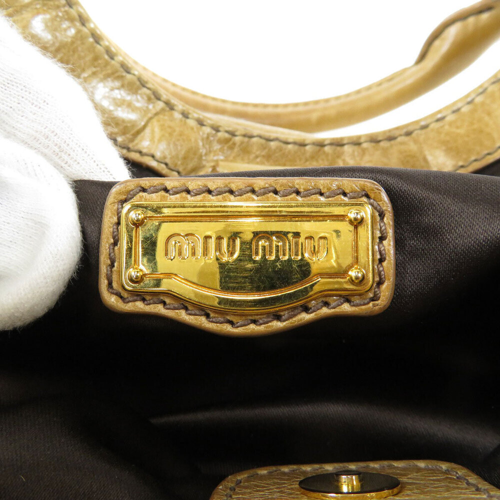 Miu Miu leather bag shoulder Black - Picture 6 of 11